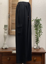 Salem Linen Wide Leg Cargo Pant