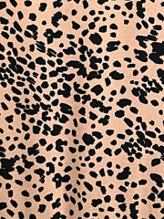 Dottie Abstract Leopard Print Babydoll Mini Dress