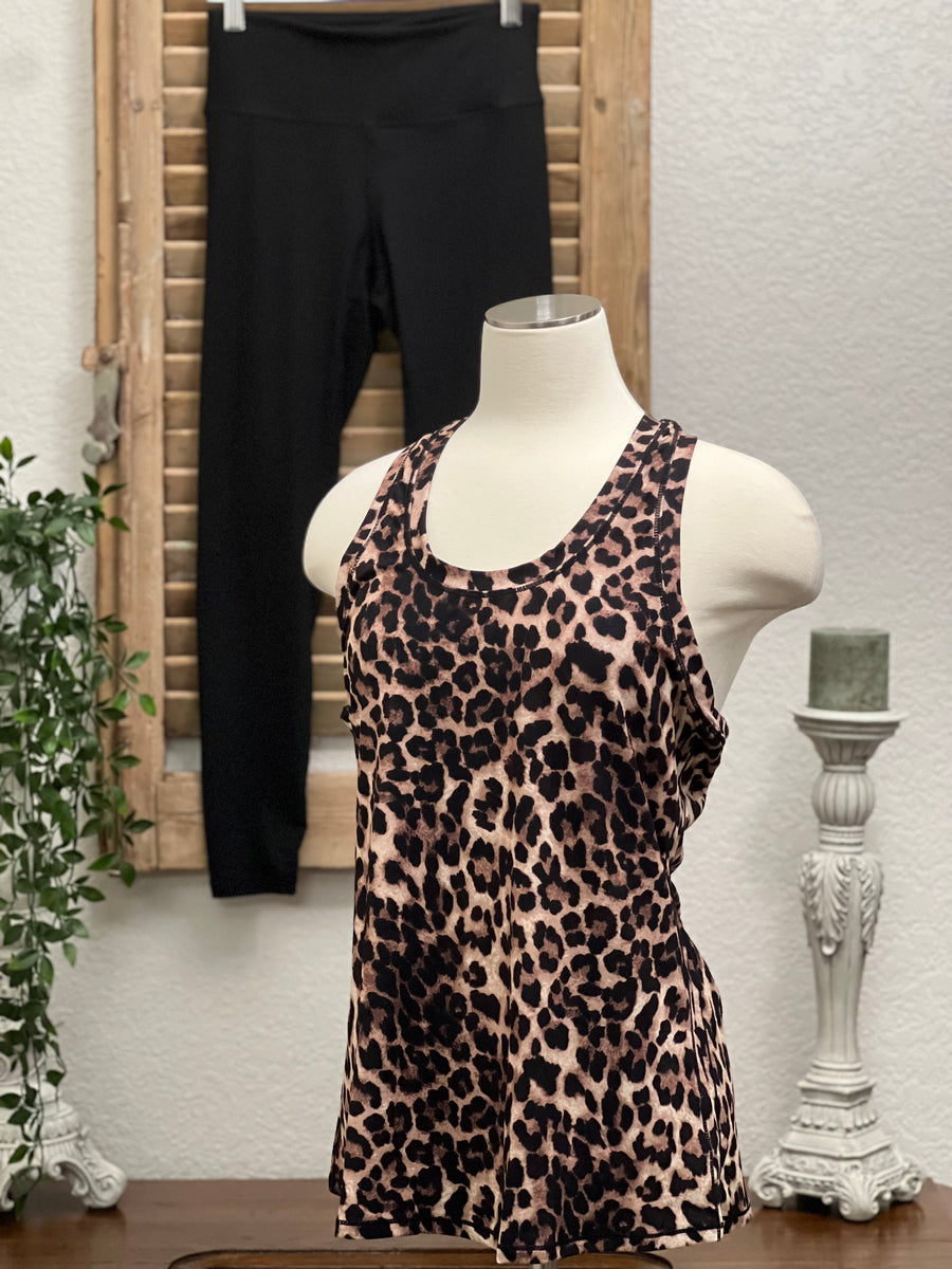 Leopard Animal Print ButterSoft Racerback Tank