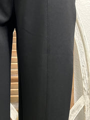Serena Pencil Leg Crop Dress Pant with Sexy Back Slit Hem