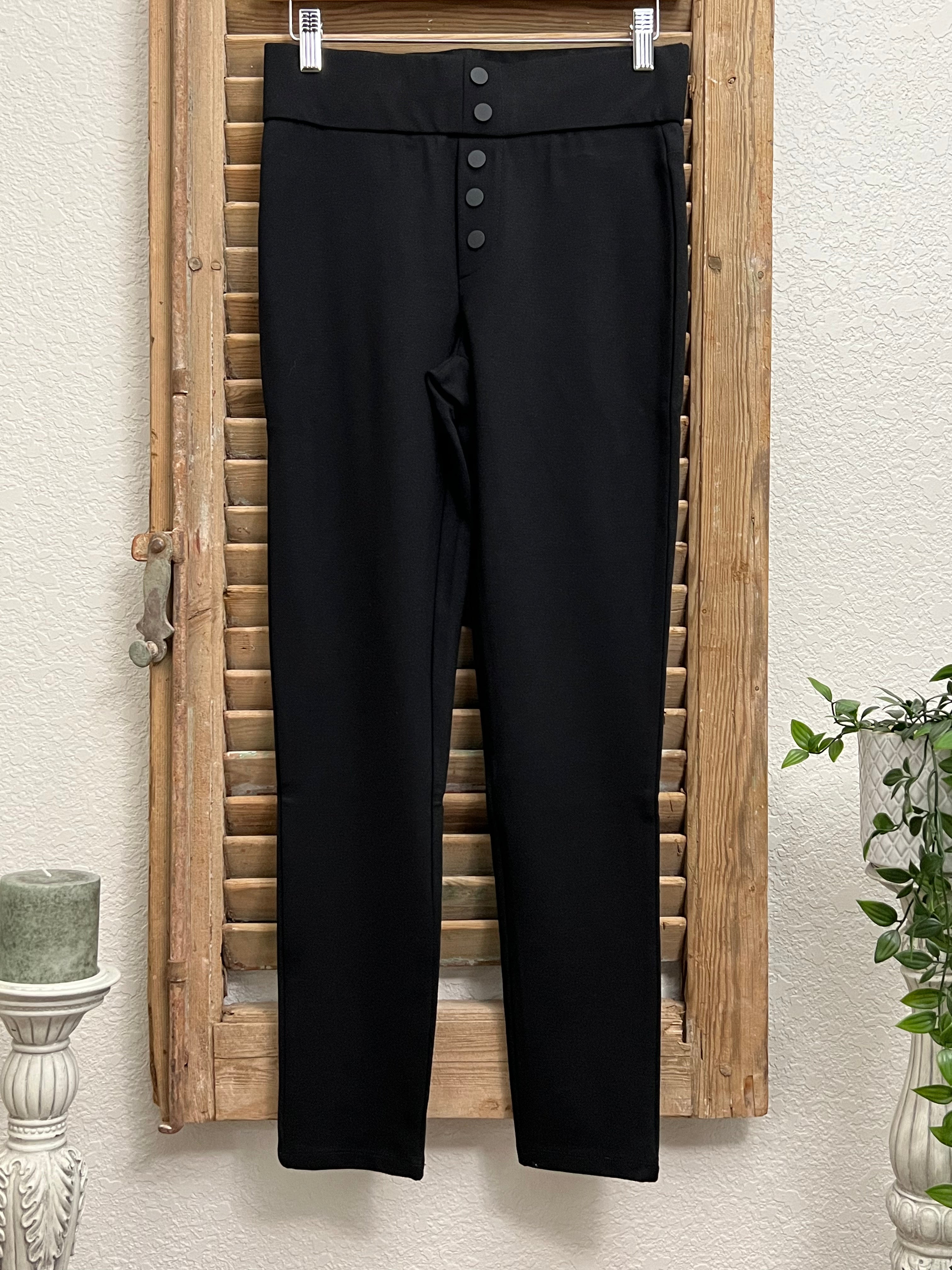 Ember Dressy Black Slim Stretch Legging