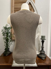 Gracie Sleeveless Knit Sweater Tank Top