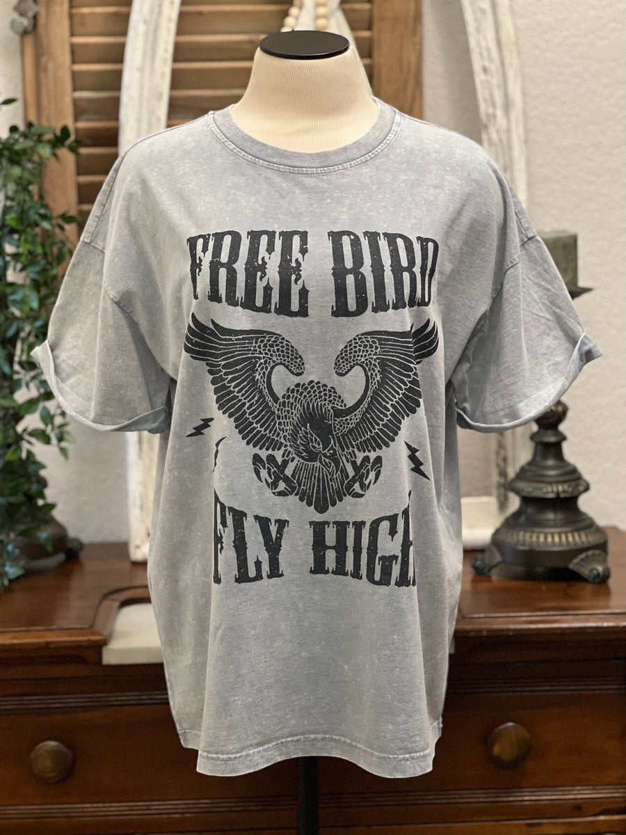 FreeBird Fly High Short Sleeve Snow Dye Tee