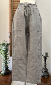 Amelia Wheaton Stripe Linen Crop Pant
