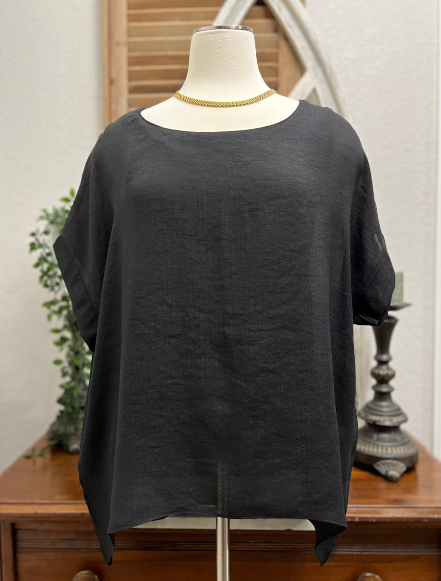 Macey Shine Through Drape Tunic