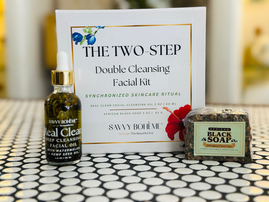 Two-Step Double Cleansing Facial Kit - Savvy Boheme