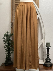 Adaire Wide Leg Pant with Raw Edge Details