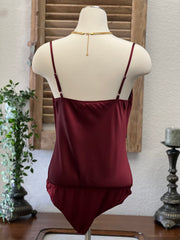 Addison Sleeveless Cowl Neck Camisole Bodysuit