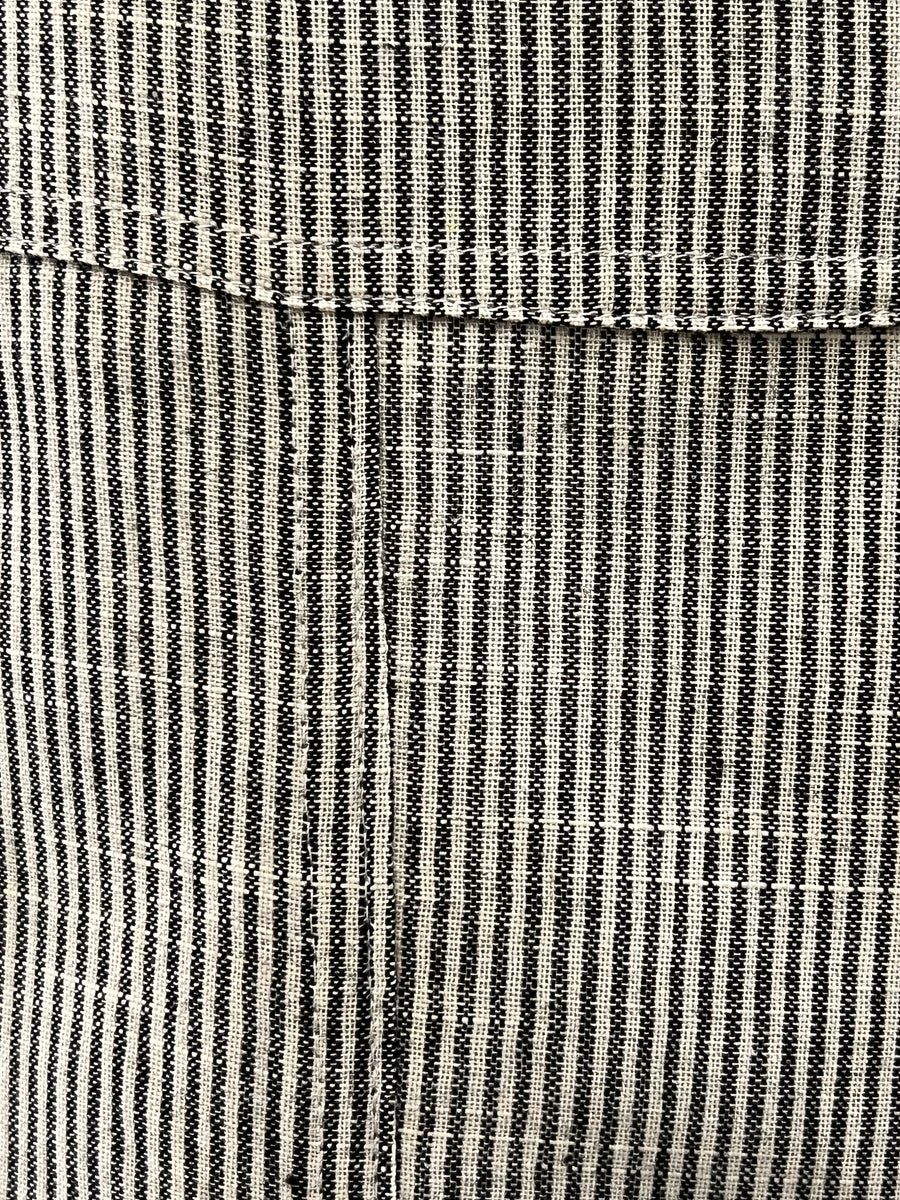 Amelia Wheaton Stripe Linen Crop Pant