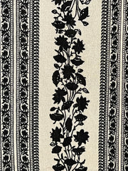 Flora Spaghetti Strap Long Maxi Dress in Floral Trellis Print