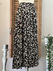 Courtney Tiered Vine Floral Long Maxi Skirt