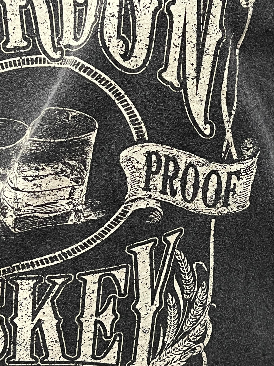 Kentucky Bourbon Whiskey Short Sleeve Cropped Tee - Black
