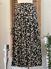Courtney Tiered Vine Floral Long Maxi Skirt