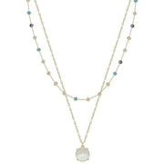 Meghan Browne Base Light Multi Clear Necklace