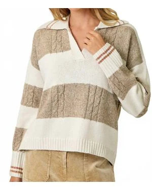 Varsity Prep Collared V-Neck Sweater