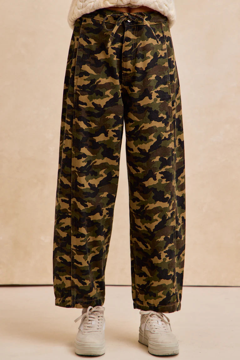Major Camo Print Barrel Pants by BiBi!
