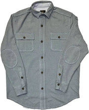 Derek Men's Sueded Collared Long Sleeve Shirt Jacket