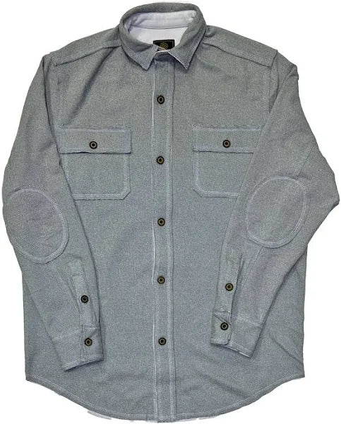 Derek Men's Sueded Collared Long Sleeve Shirt Jacket