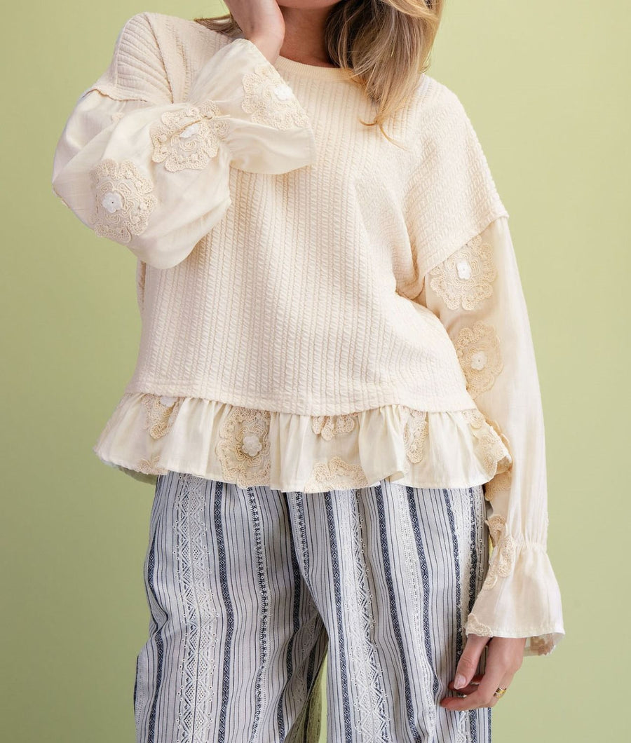 Ella Long Sleeve Pullover Top