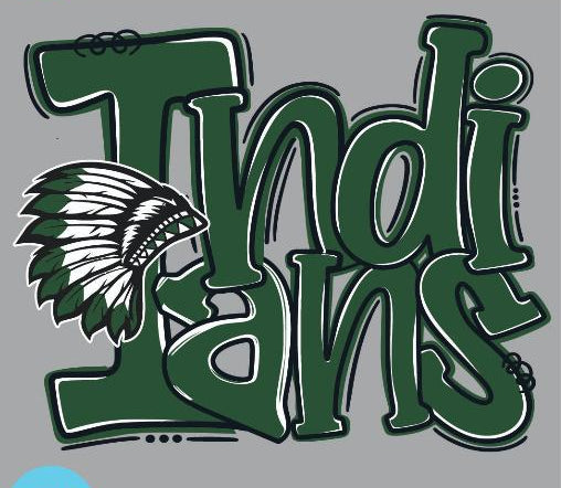 Game Day WAXAHACHIE INDIANS HEAD DRESS Graphic Tee