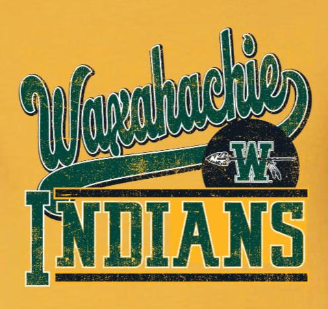 Game Day WAXAHACHIE INDIANS GLOW GOLD Graphic Tee