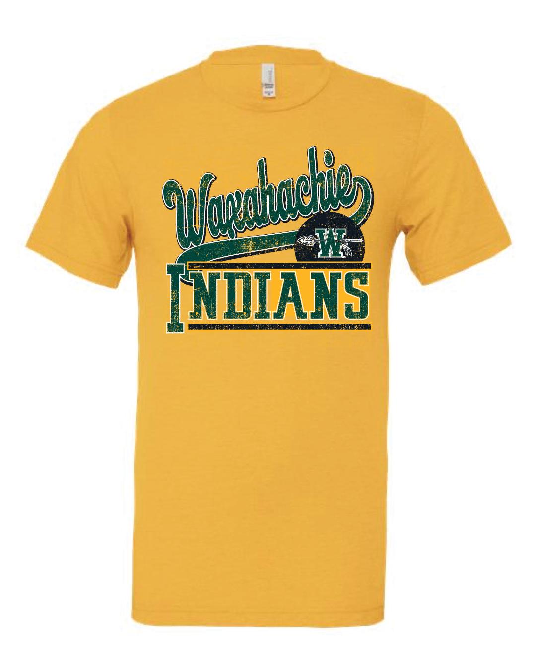 Game Day WAXAHACHIE INDIANS GLOW GOLD Graphic Tee