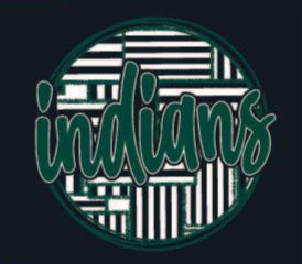Game Day Glitter Indians Graphic Tee