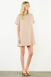 Sylvania Short Sleeve Striped Dress