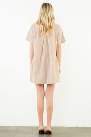 Sylvania Short Sleeve Striped Dress
