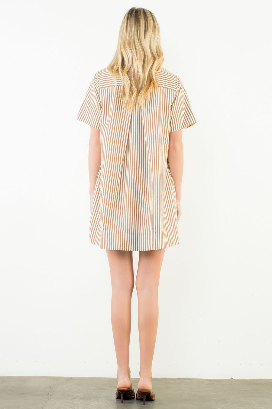 Sylvania Short Sleeve Striped Dress