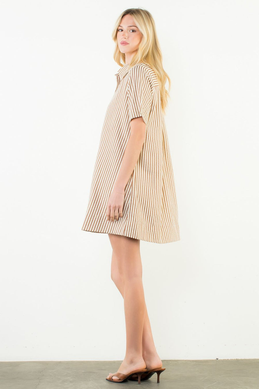 Sylvania Short Sleeve Striped Dress