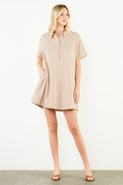 Sylvania Short Sleeve Striped Dress