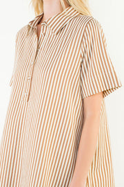 Sylvania Short Sleeve Striped Dress