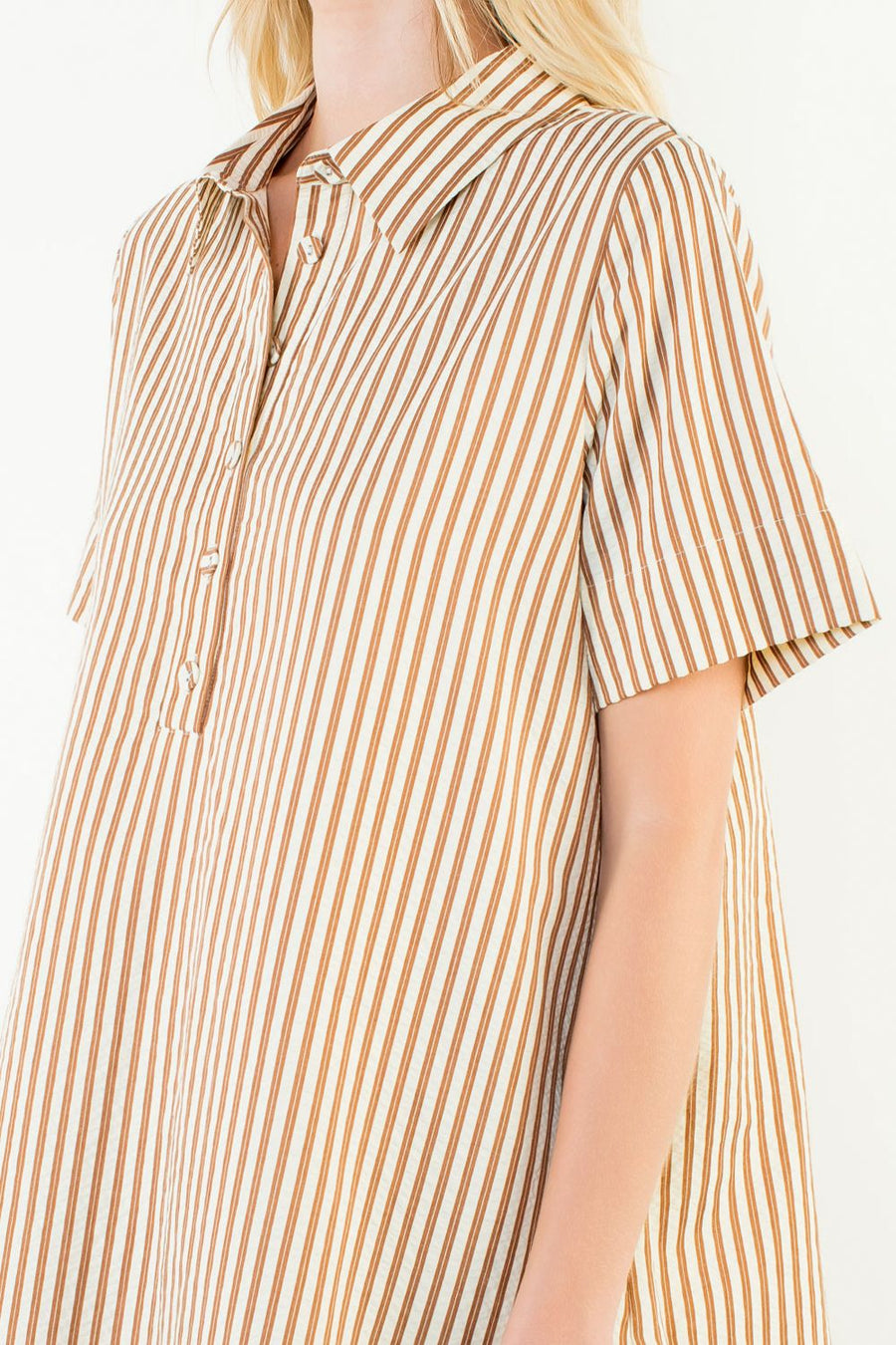 Sylvania Short Sleeve Striped Dress